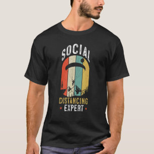 Social Avstånd expert Paragliding Paraglider Vi T Shirt