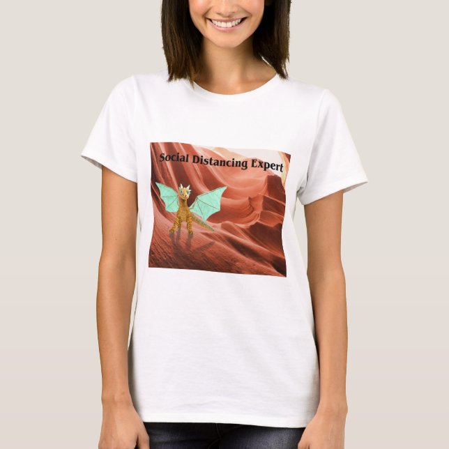 Social Avstånd expert T Shirt (Framsida)