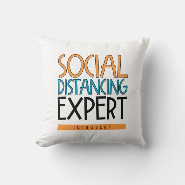 Social Avstånd expertintroduktion Kudde (Framsida)