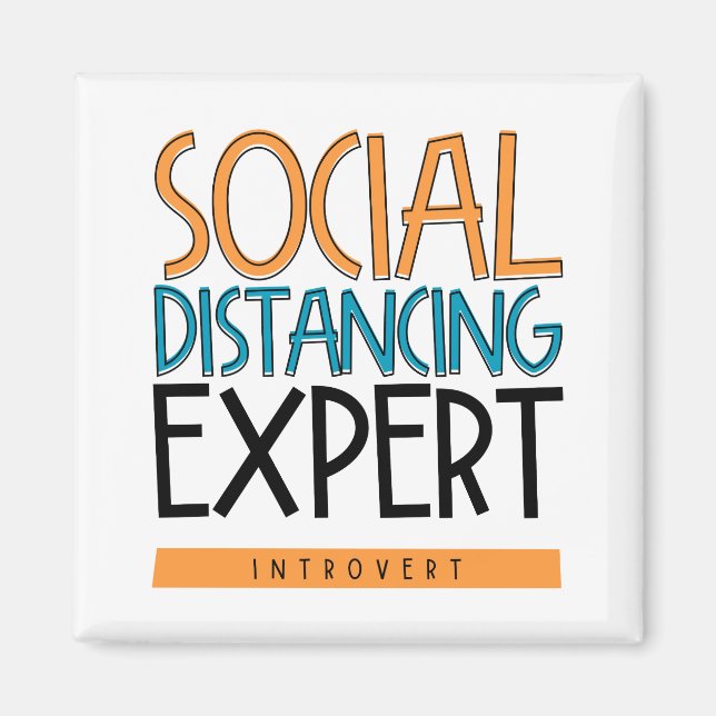 Social Avstånd expertintroduktion Magnet (Framsidan)