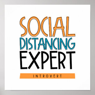 Social Avstånd expertintroduktion Poster
