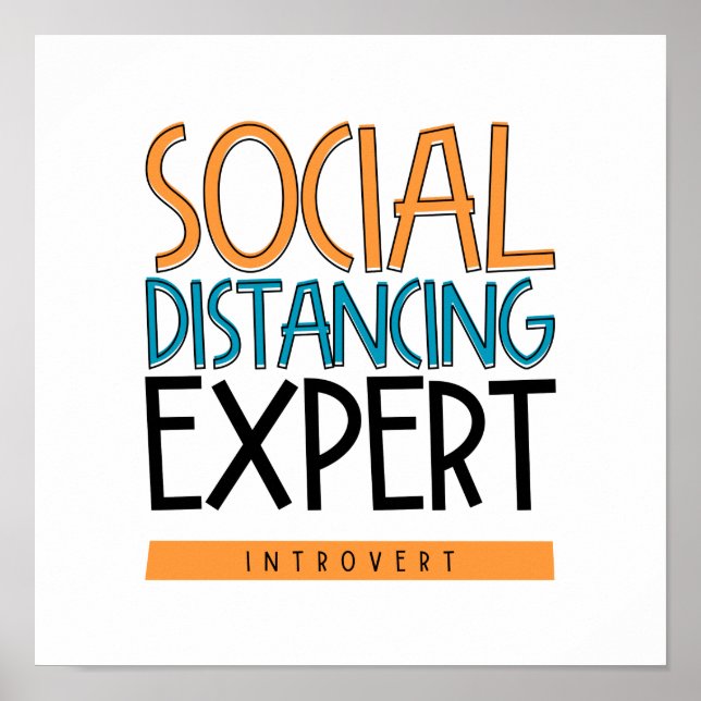 Social Avstånd expertintroduktion Poster (Framsidan)