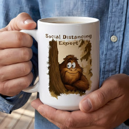 Social Avstånd expertsasquatch Kaffemugg