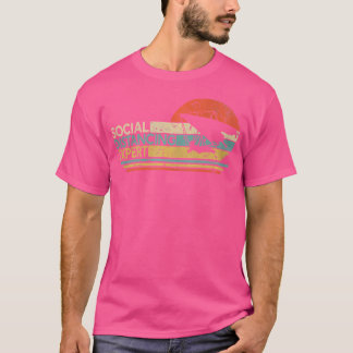 Social Avstånd expertskjutreglaget Höjdglidreglage T Shirt