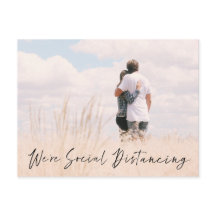 Social Avstånd fotomeddelande om Bröllop