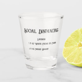 Social avstånd glas för novelty