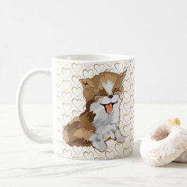 Social Avstånd Guld Hearted PurrFerred Kaffemugg