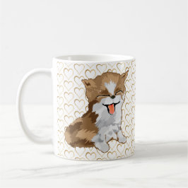 Social Avstånd Guld Hearted PurrFerred Kaffemugg