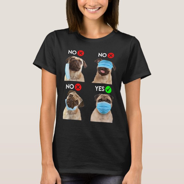 Social Avstånd Hund älskare T Shirt (Framsida)
