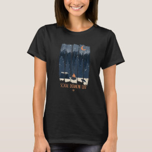 Social Avstånd Klubb Lycklig Camper for sommarkame T Shirt