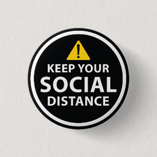 Social Avstånd Knapp