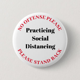 Social Avstånd Knapp