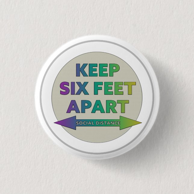 Social Avstånd Knapp (Framsida)
