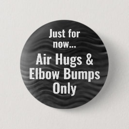 Social Avstånd Luft Hugs Elbow Bumps Bröllop Knapp