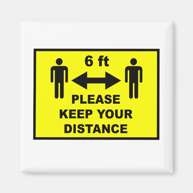 Social Avstånd Magnet (Framsidan)
