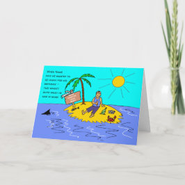 Social Avstånd manlig Tecknad födelsedag Kort