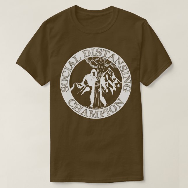 Social Avstånd mästare 2 T Shirt (Design framsida)
