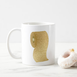 Social Avstånd Papper för Funny Toilet Kaffemugg