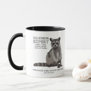 Social Avstånd Raccoon Mugg