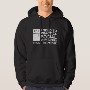 Social Avstånd rygg Hoodie