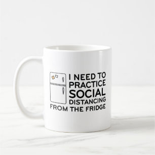 Social Avstånd rygg Kaffemugg