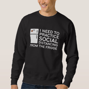 Social Avstånd rygg Lång Ärmad Tröja