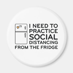 Social Avstånd rygg Magnet