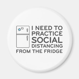 Social Avstånd rygg Magnet