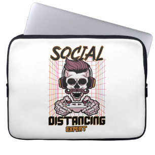Social avstånd speldesign för experter laptop fodral