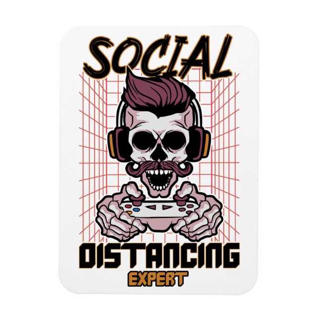 Social avstånd speldesign för experter magnet (Vertikal)