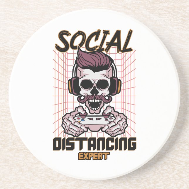 Social avstånd speldesign för experter underlägg (Framsidan)
