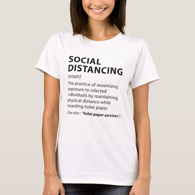 Social Avstånd T Shirt (Framsida)