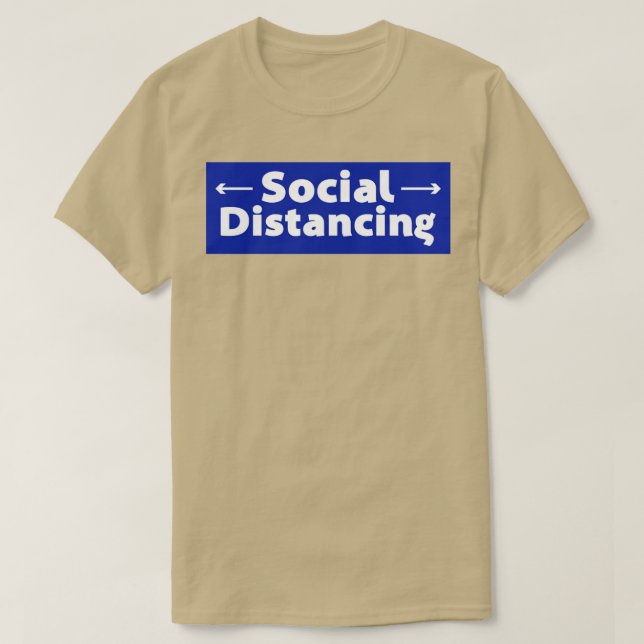 Social Avstånd T Shirt (Design framsida)