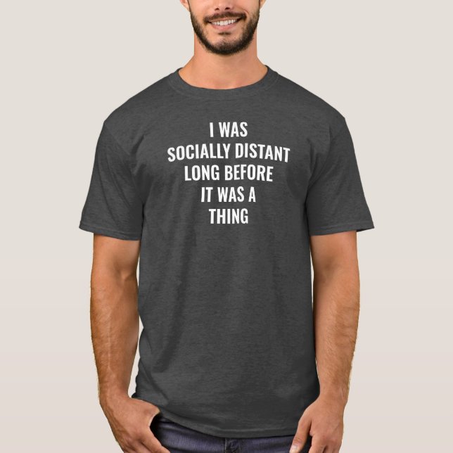 Social Avstånd Unisex T Shirt (Framsida)
