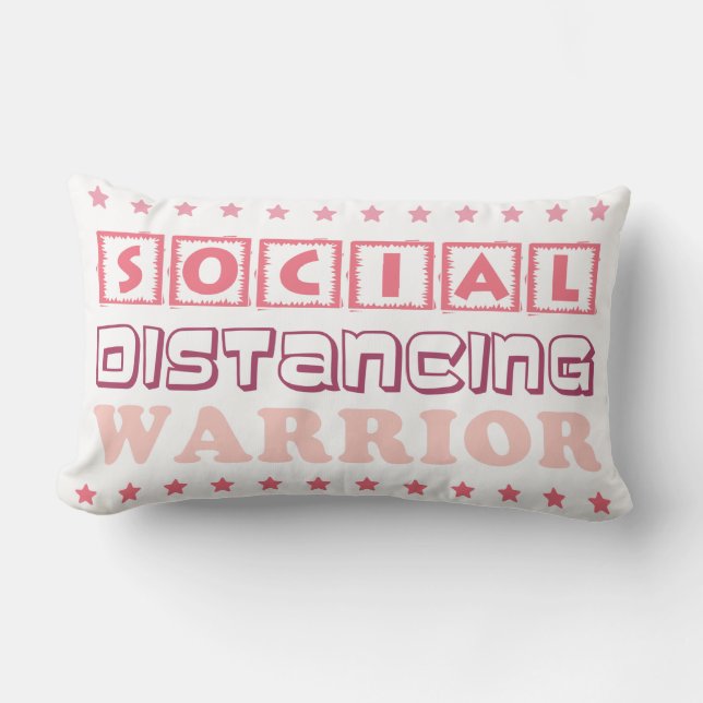 SOCIAL AVSTÅND WARRIOR LUMBARKUDDE (Framsida)