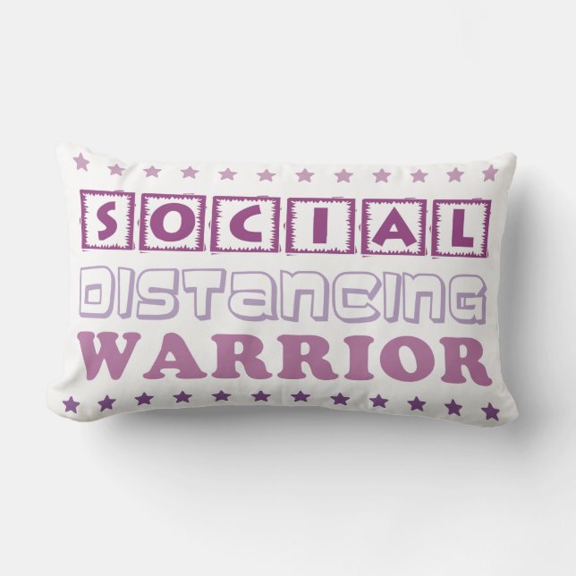 SOCIAL AVSTÅND WARRIOR LUMBARKUDDE (Framsida)