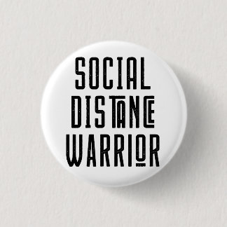 Social Avstånd Warrior Pin Knapp