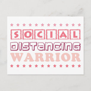 SOCIAL AVSTÅND WARRIOR VYKORT