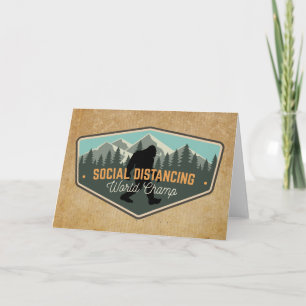 Social Avstånd World Champ Big Foot Kort