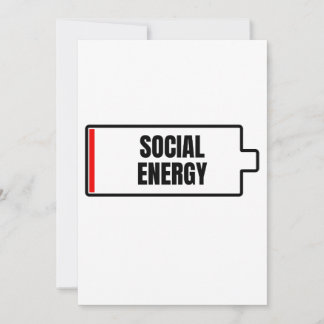 Social Battery Social Energy Introvert Inbjudningar