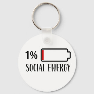 Social Battery Social Energy Introvert Nyckelring