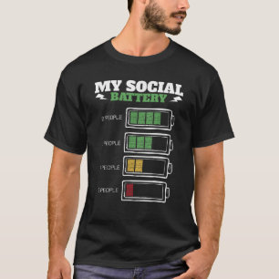Social Battery torkar upp sig för presenter T Shirt