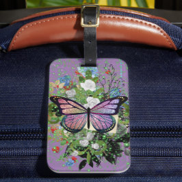 Social Butterfly 2 Luggage Tag Bagagebricka