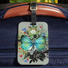 Social Butterfly Luggage Tag Bagagebricka