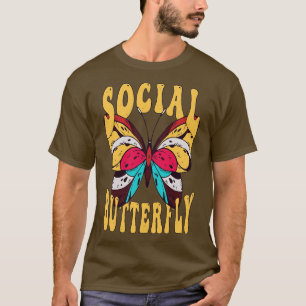 Social Butterfly Retro-Vintage, utgående 90-tal, 7 T Shirt