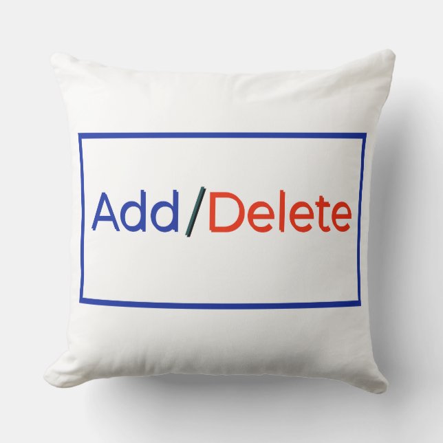 Social cybertypografi, rolig, söt T-Shirt-design Kudde (Framsida)