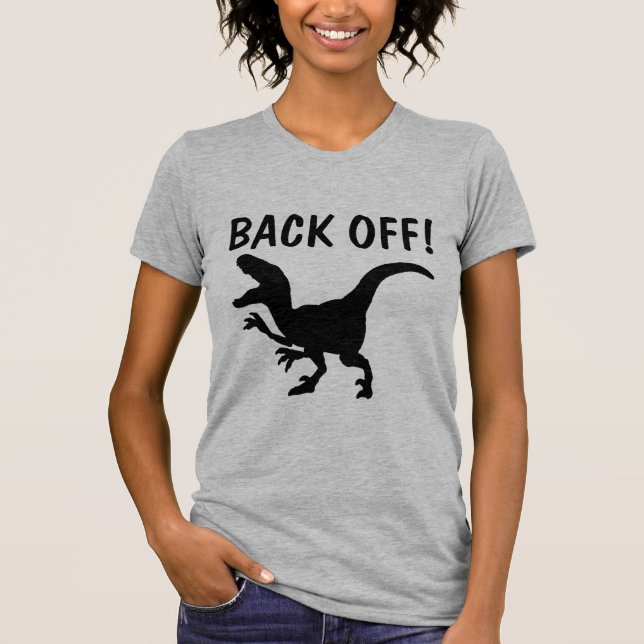 SOCIAL DISTANCING BACK OFF! DINO T-SHIRTS (Framsida)