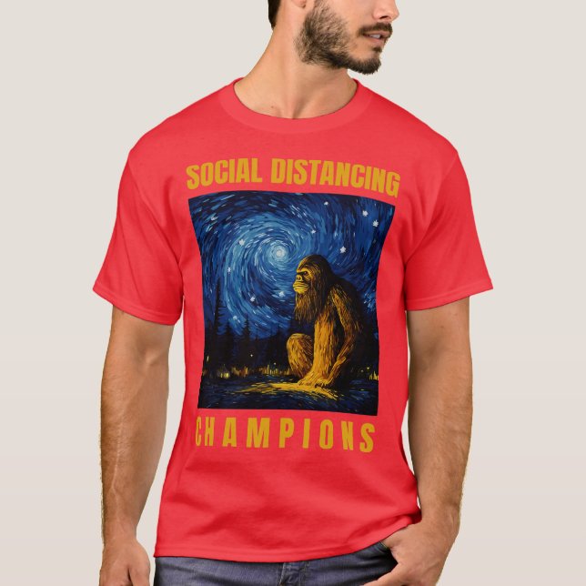 Social Distancing Champions T Shirt (Framsida)