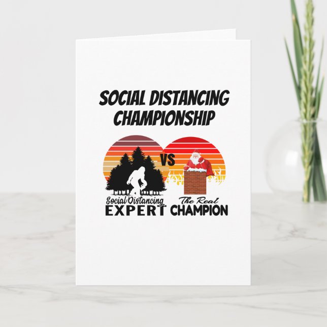 Social Distancing Championship - Yeti Kort (Framsida)