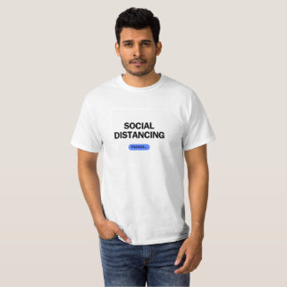 "Social Distancing...Please" rolig nostalgisk covi T Shirt